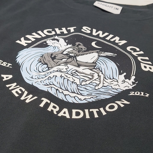 Knight Swim Women's Crewneck Size M Color Charcoal - Picture 3 of 7